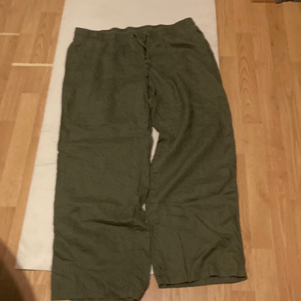 Amazon Xl green Linen pants. Excellent condition.